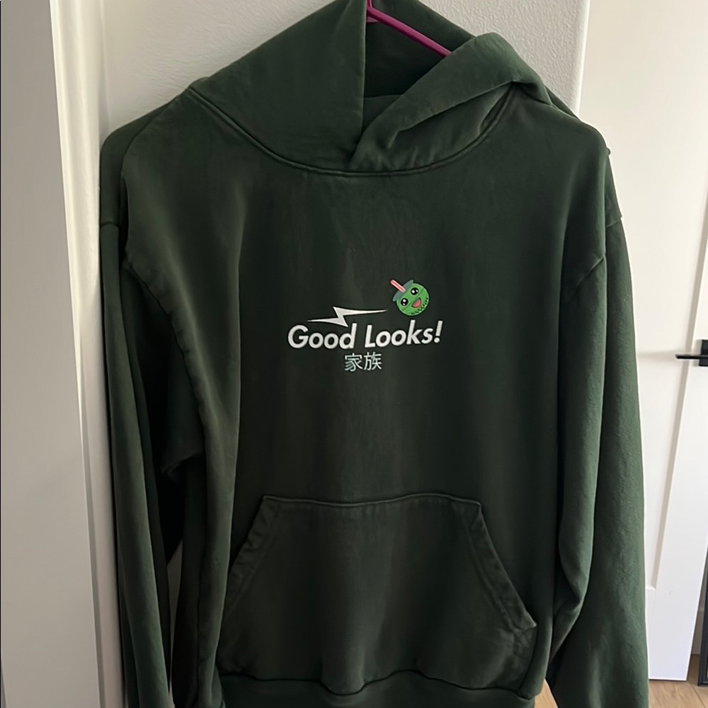 Green 'Good Looks!' Hoodie